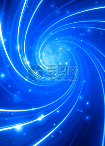 蓝色科技感旋转隧道h5动态背景