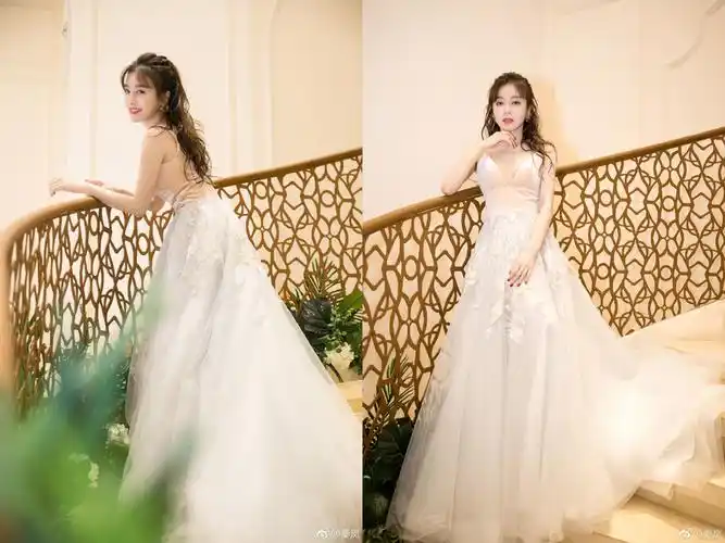 秦岚婚纱长裙现身活动美如仙,新娘妆惊艳得让网友催嫁