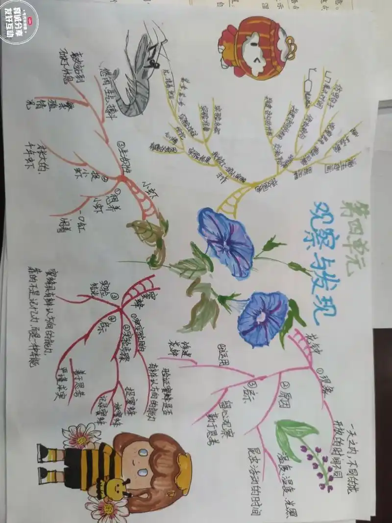 三下语文第四单元思维导图