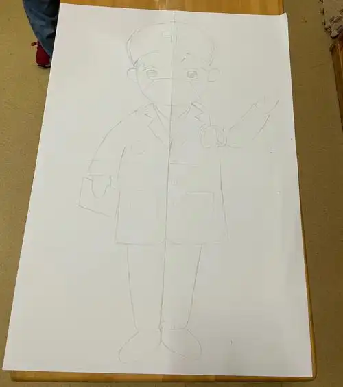 简笔画医生