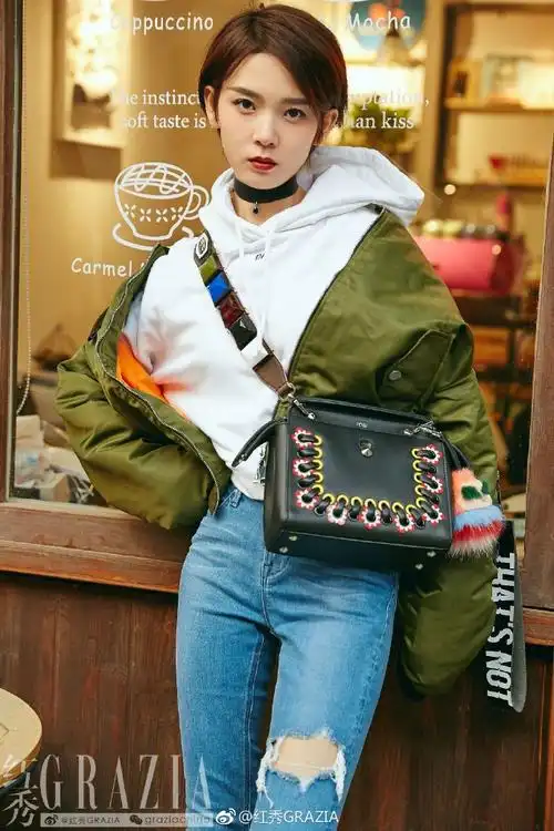 红秀明星街拍##陈瑶