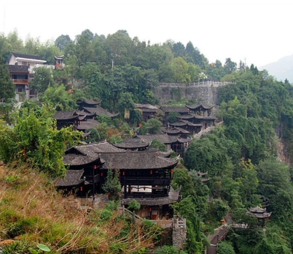 湖南省湘西土家族苗族自治州永顺县芙蓉镇美景