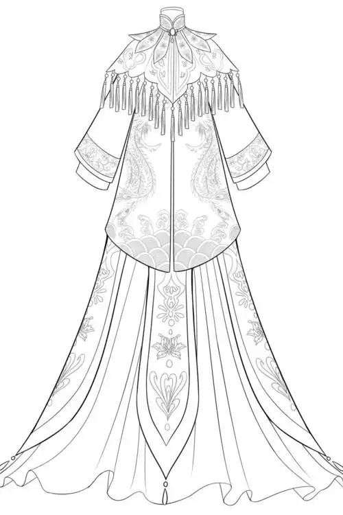 素材衣服 不知道哪位大佬的设计图 秀禾服