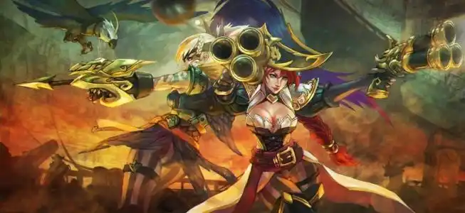 传说 枪 赏金猎人 女孩 lol英雄联盟4k壁纸图片