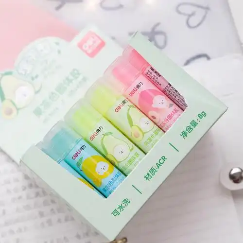 得力 果冻色固体胶(混)9626