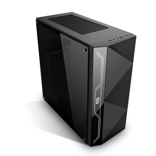 逾辉巴洛克 台式电脑主机机箱支持加长显卡三风扇显卡大箱