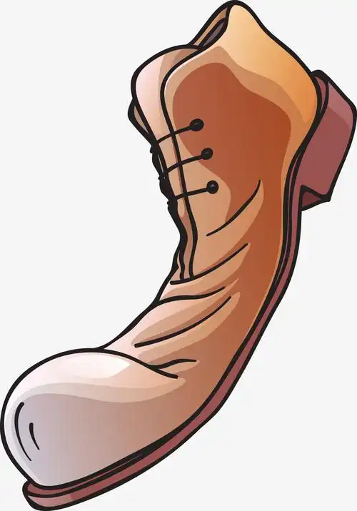 创意卡通鞋子矢量图