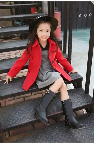 童鞋秋冬2018新款女童靴子真皮公主高筒靴儿童雪地靴亲