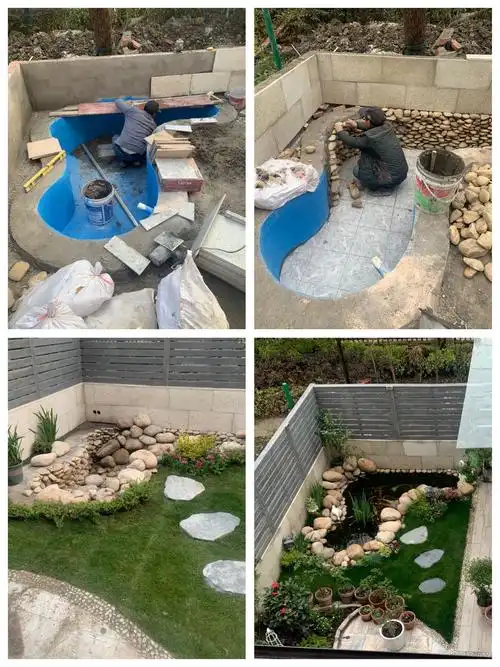 花一万元,在院子里建了个"原生态鱼池",太漂亮了!