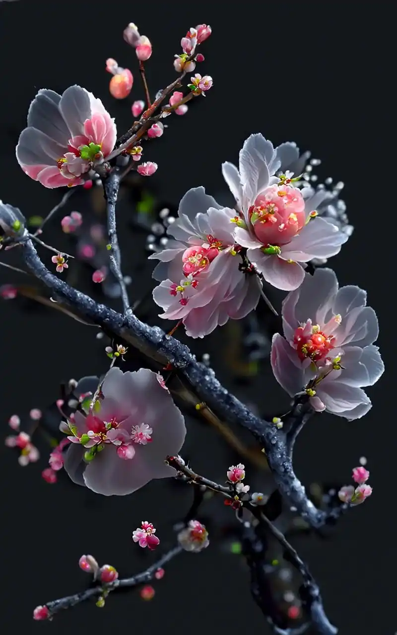 手机壁纸.漂亮好看的桃花##抖音 - 抖音