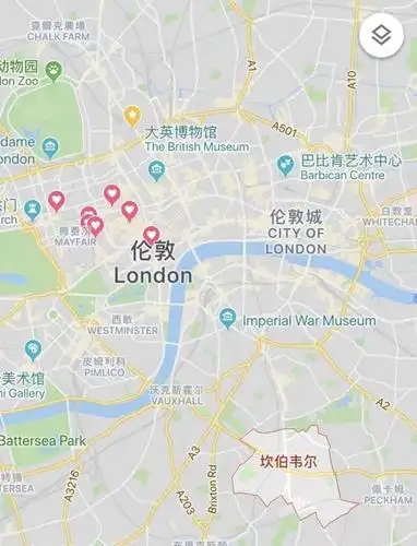 google map 伦敦