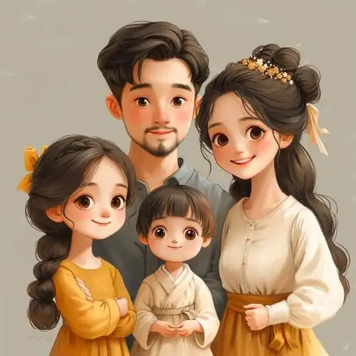 亲子头像|2024一家四口姐妹「合集1」