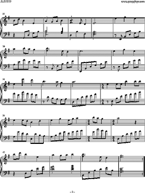 铁窗泪 迟志强 钢琴谱 五线谱