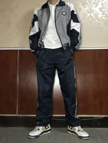 校服温州原版双面滑料超薄运动套装金光西山校服