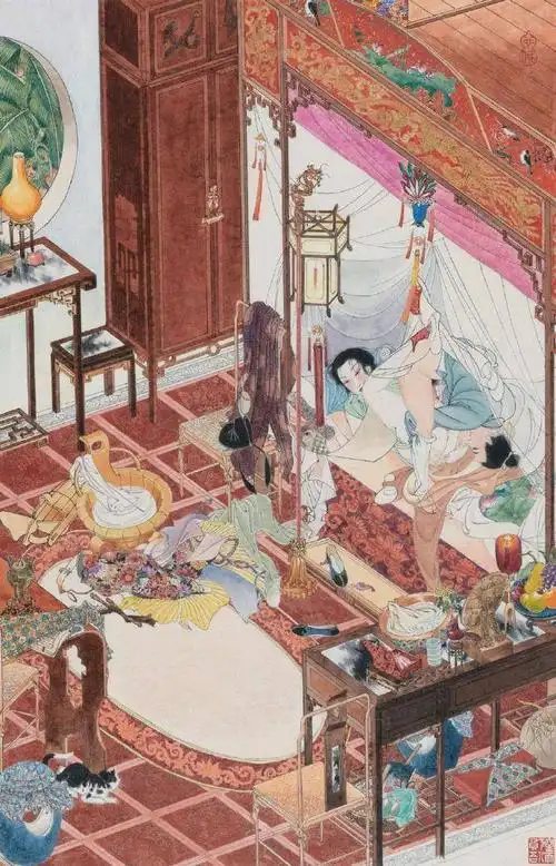 他画的金瓶梅,别有一番滋味!