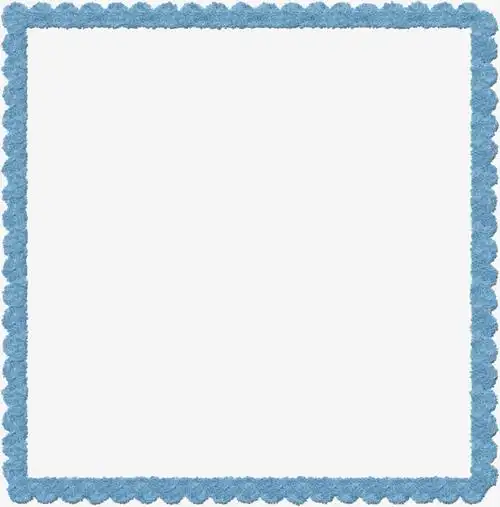 蓝色边框素材素材免费下载_觅元素