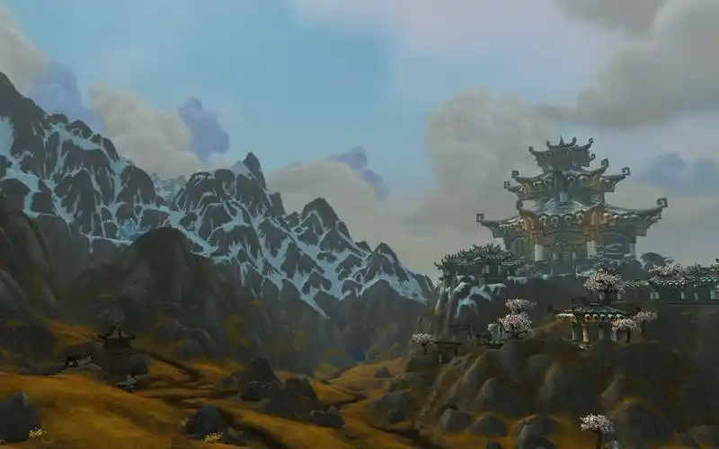 魔兽世界萌新练级之遨游潘达利亚04昆莱山洗牛站