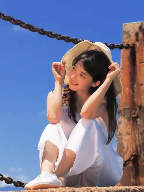 日系复古画册风写真夏天一起来海边拍照吧