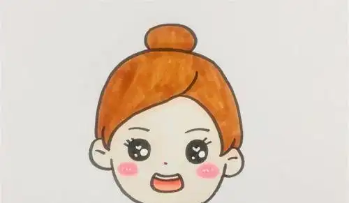 上面就是卡通小女孩简笔画的绘画步骤了,我们就对小女孩进行绘画时