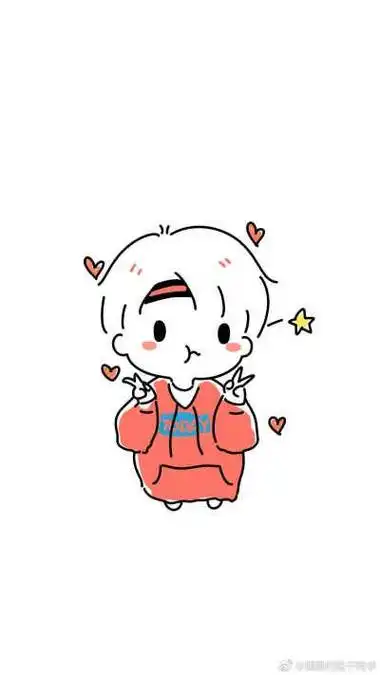 手绘简笔画头像卡通tfboys三小只王俊凯