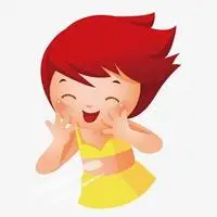红脸蛋小姑娘卡通头像_微信头像图片大全