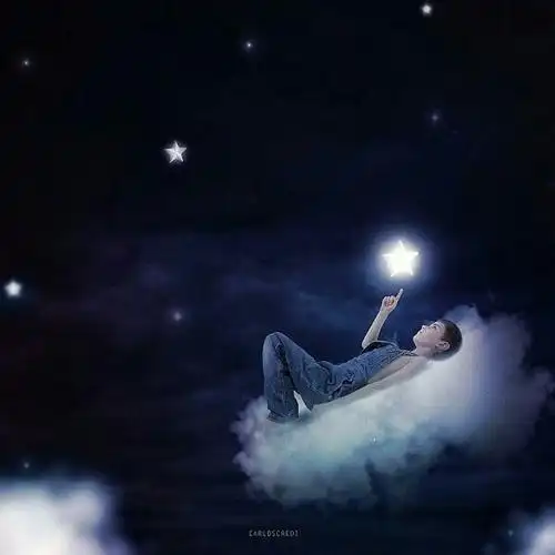 孤独, 我像一个丰衣足食的孩子, 躺在云上,应有尽有, 可就只有一个