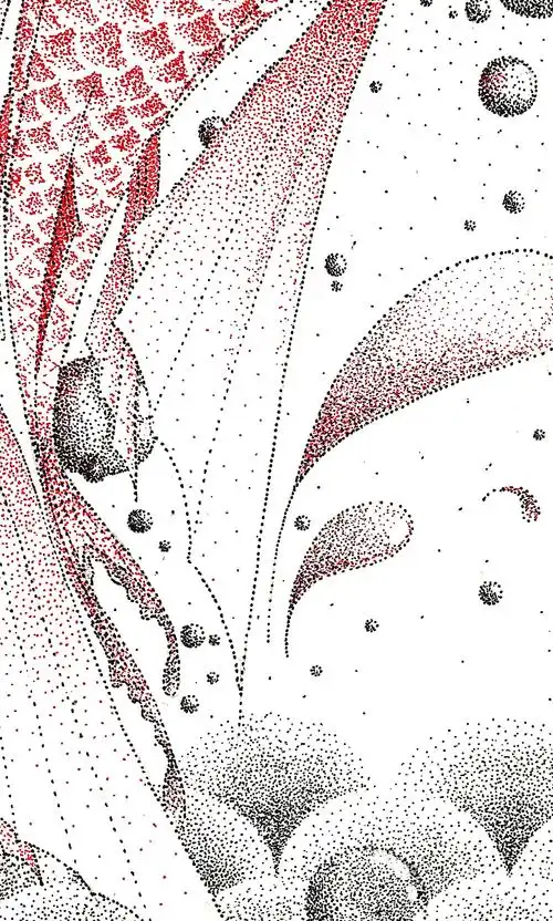 点画法—飞鱼跃海