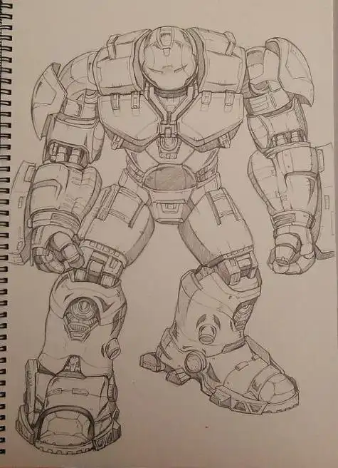 钢铁侠各种机甲简笔画