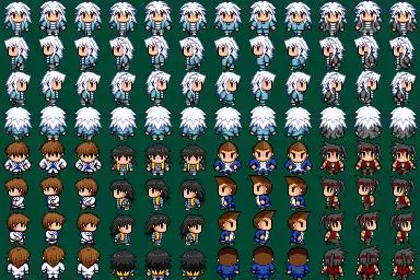 类似于这样的rpg制作大师xp的行走图素材,大量求