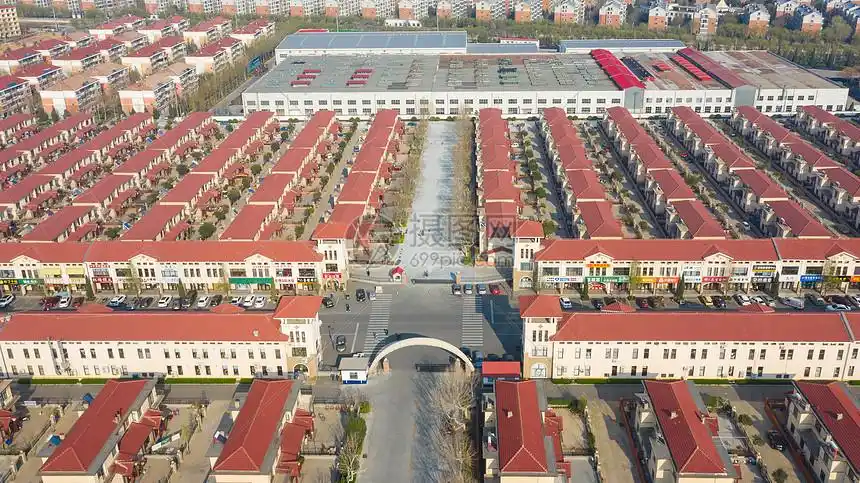 山东烟台南山村新农村风光