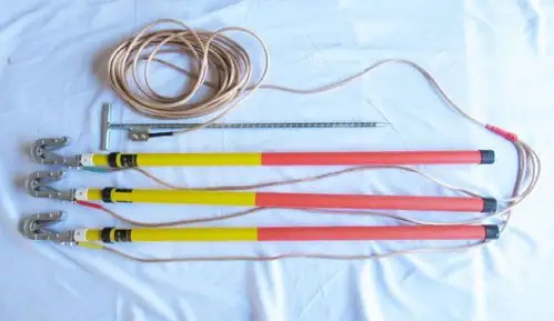 高压双舌接地棒双簧接地线软铜线 高压接地线 铜包铜接地棒 国标