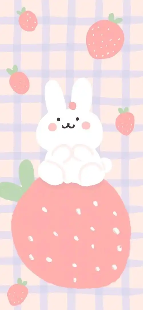 粉色系壁纸 小清新可爱风 草莓壁纸