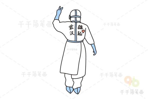 医生背影简笔画