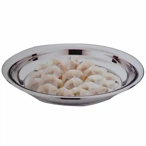 杰瑞 不锈钢饺子盘礼品套装26cm 二套装