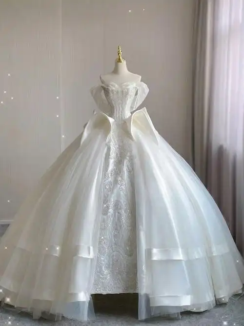 嗯怎么能不算好看的仪式感婚纱呢71