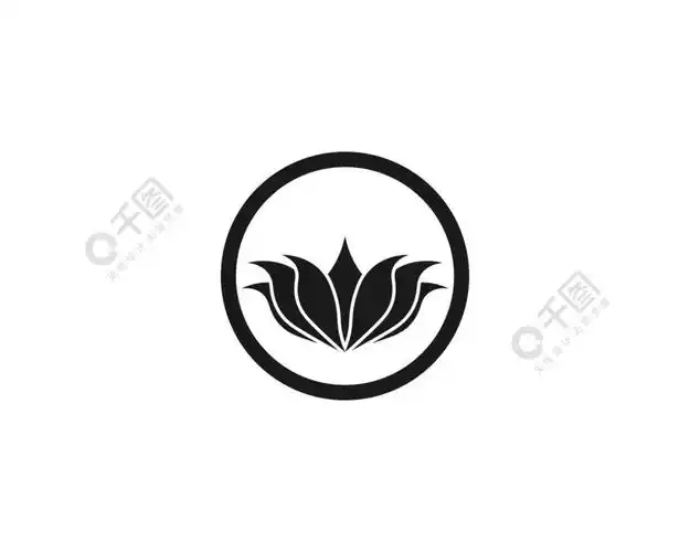 美容矢量花设计标志模板图标