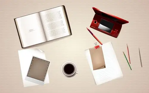 缤纷多彩办公桌面个性矢量图片电脑桌面壁纸高清高清大图预览1920x120