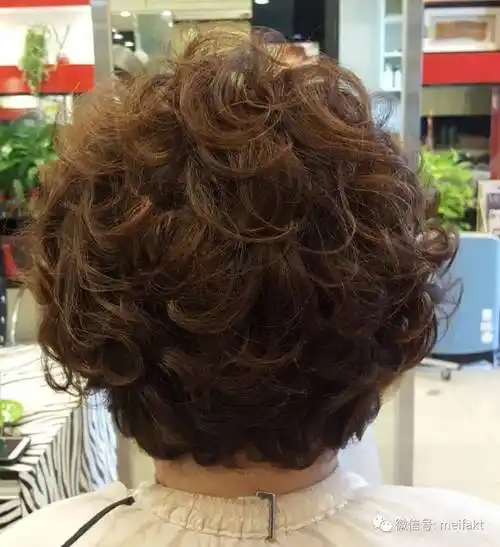 中老年烫发造型的天花板,端庄高贵又有型!_短发_发型_老年人