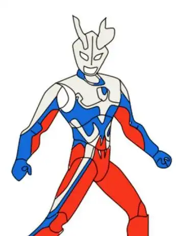 赛罗奥特曼简笔画 赛罗奥特曼简笔画帅气