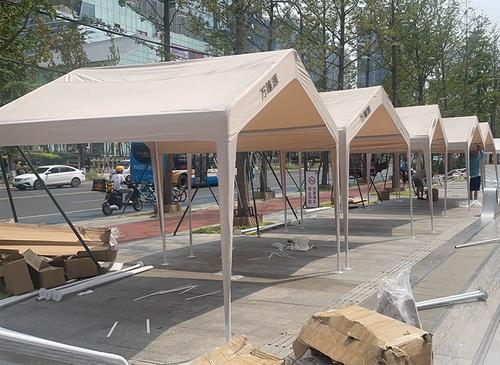 户外网红营地帐篷摆摊活动帐篷集市房式 棚遮阳棚简易雨棚庭院篷 - 备