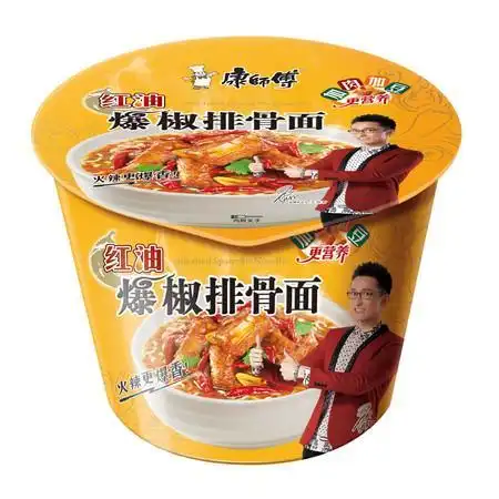 康师傅109g红油爆椒排骨面热量