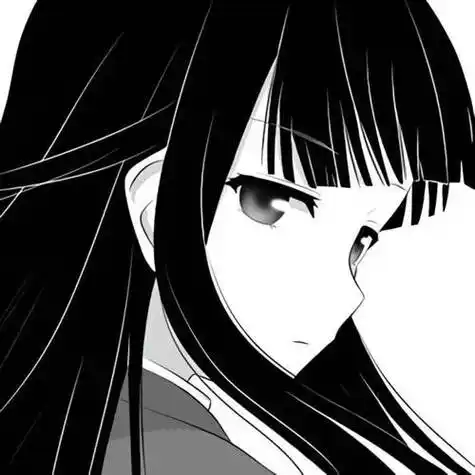 动漫女头黑白风动漫女生头像