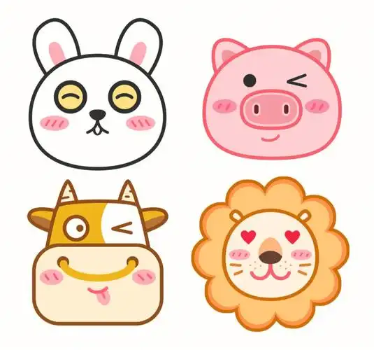 萌系动物卡通头像爱爱清清爽爽