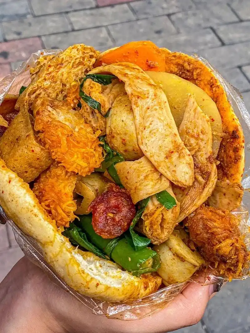 郑州998r一份管饱的烧饼夹菜7515快去给我 老郑州人都知道的布