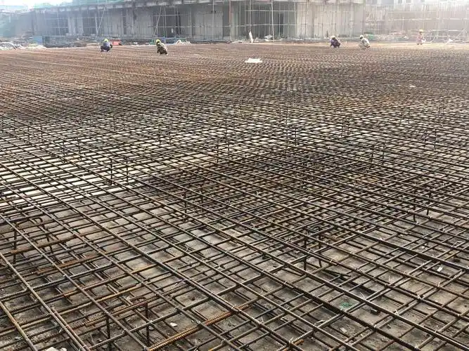 c15车库筏板钢筋绑扎