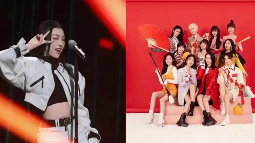 yamy乘风初舞台唱《卡路里》,火箭少女101全员打call