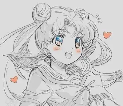 美少女简笔画头像集