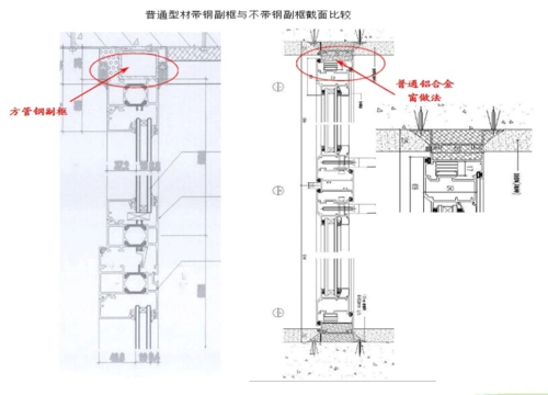 [方案]铝门窗钢副框安装过程图解