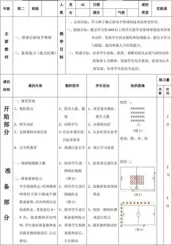 排球公开课教案_word文档在线阅读与下载_免费文档