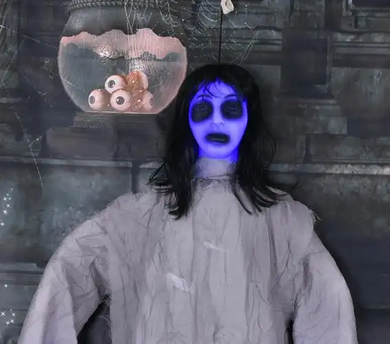 万圣节鬼屋道具 吊饰长发女鬼酒吧ktv密室逃脱吓人大挂鬼整蛊玩具